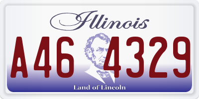 IL license plate A464329