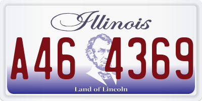 IL license plate A464369