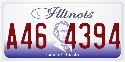 IL license plate A464394