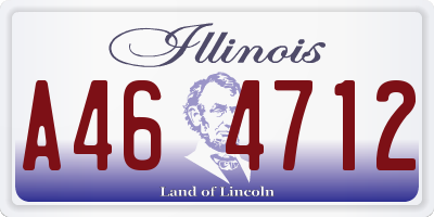 IL license plate A464712