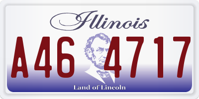 IL license plate A464717