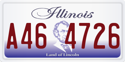 IL license plate A464726