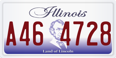 IL license plate A464728