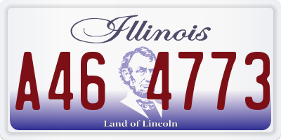 IL license plate A464773