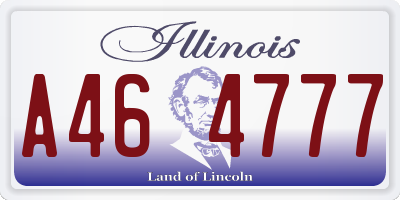 IL license plate A464777