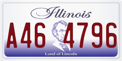 IL license plate A464796
