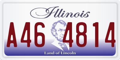 IL license plate A464814