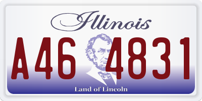 IL license plate A464831
