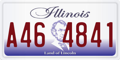 IL license plate A464841