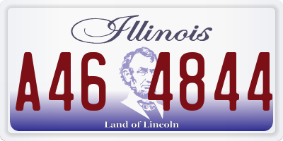 IL license plate A464844