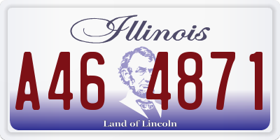 IL license plate A464871