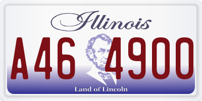 IL license plate A464900