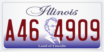 IL license plate A464909