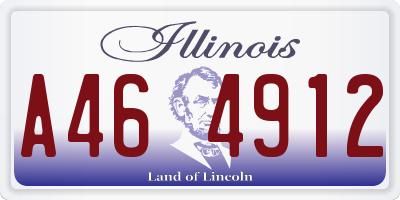 IL license plate A464912