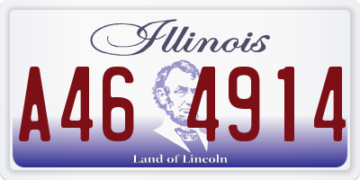 IL license plate A464914