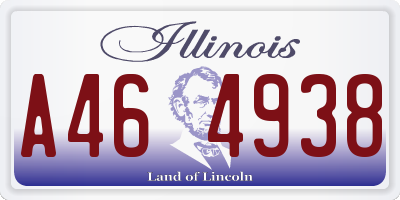 IL license plate A464938