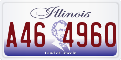 IL license plate A464960