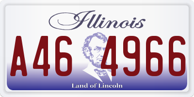 IL license plate A464966