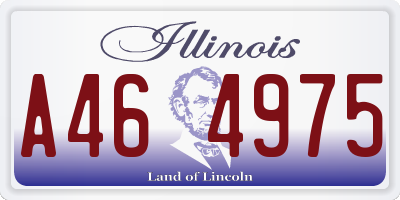 IL license plate A464975