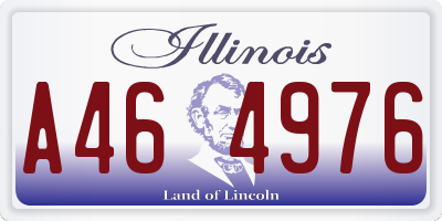 IL license plate A464976