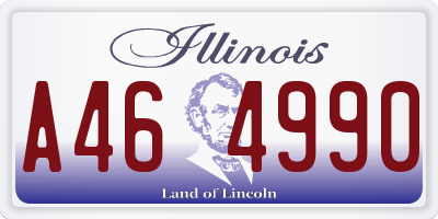 IL license plate A464990