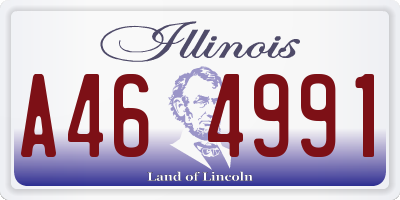 IL license plate A464991