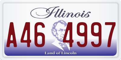 IL license plate A464997