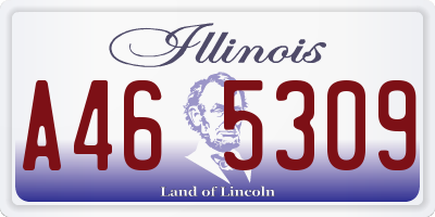 IL license plate A465309
