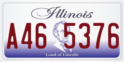 IL license plate A465376