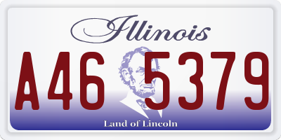 IL license plate A465379