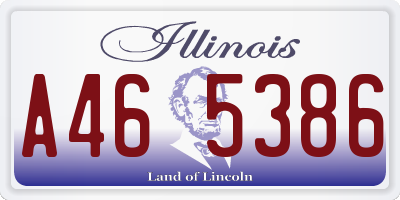 IL license plate A465386