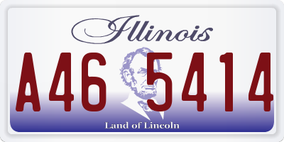 IL license plate A465414