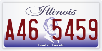 IL license plate A465459