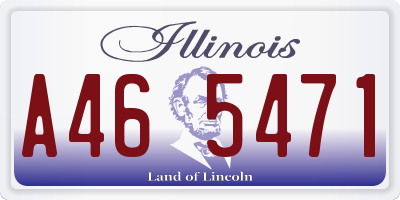 IL license plate A465471