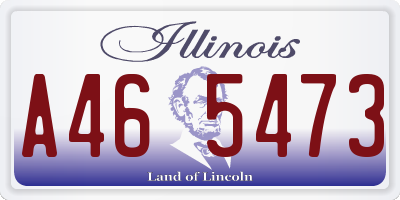 IL license plate A465473