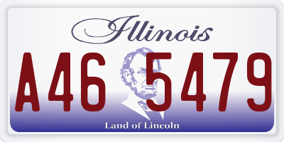 IL license plate A465479