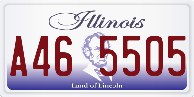 IL license plate A465505