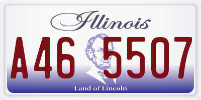 IL license plate A465507