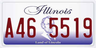 IL license plate A465519