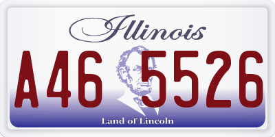 IL license plate A465526