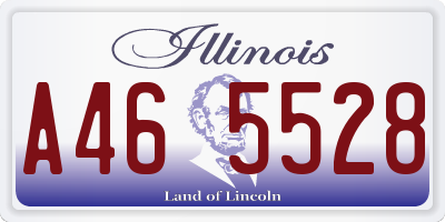 IL license plate A465528