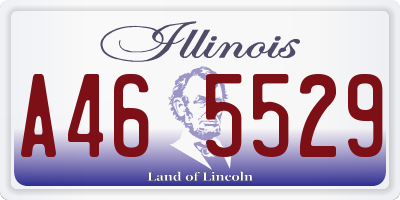 IL license plate A465529