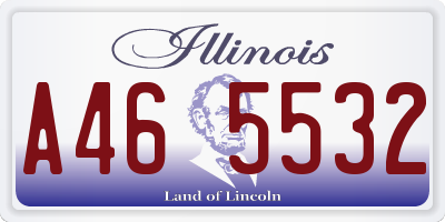 IL license plate A465532