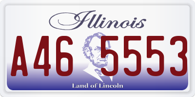 IL license plate A465553