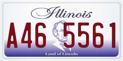 IL license plate A465561
