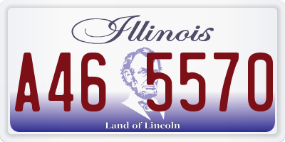 IL license plate A465570