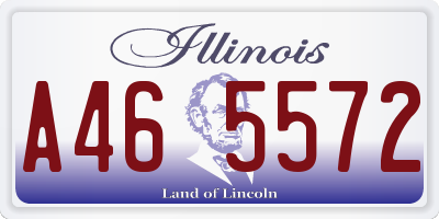 IL license plate A465572