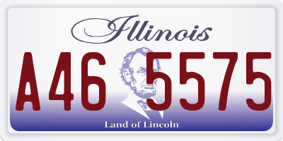 IL license plate A465575