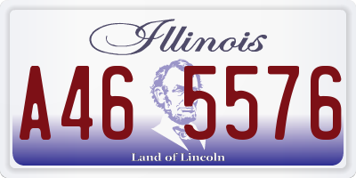 IL license plate A465576