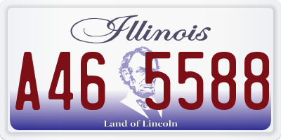 IL license plate A465588
